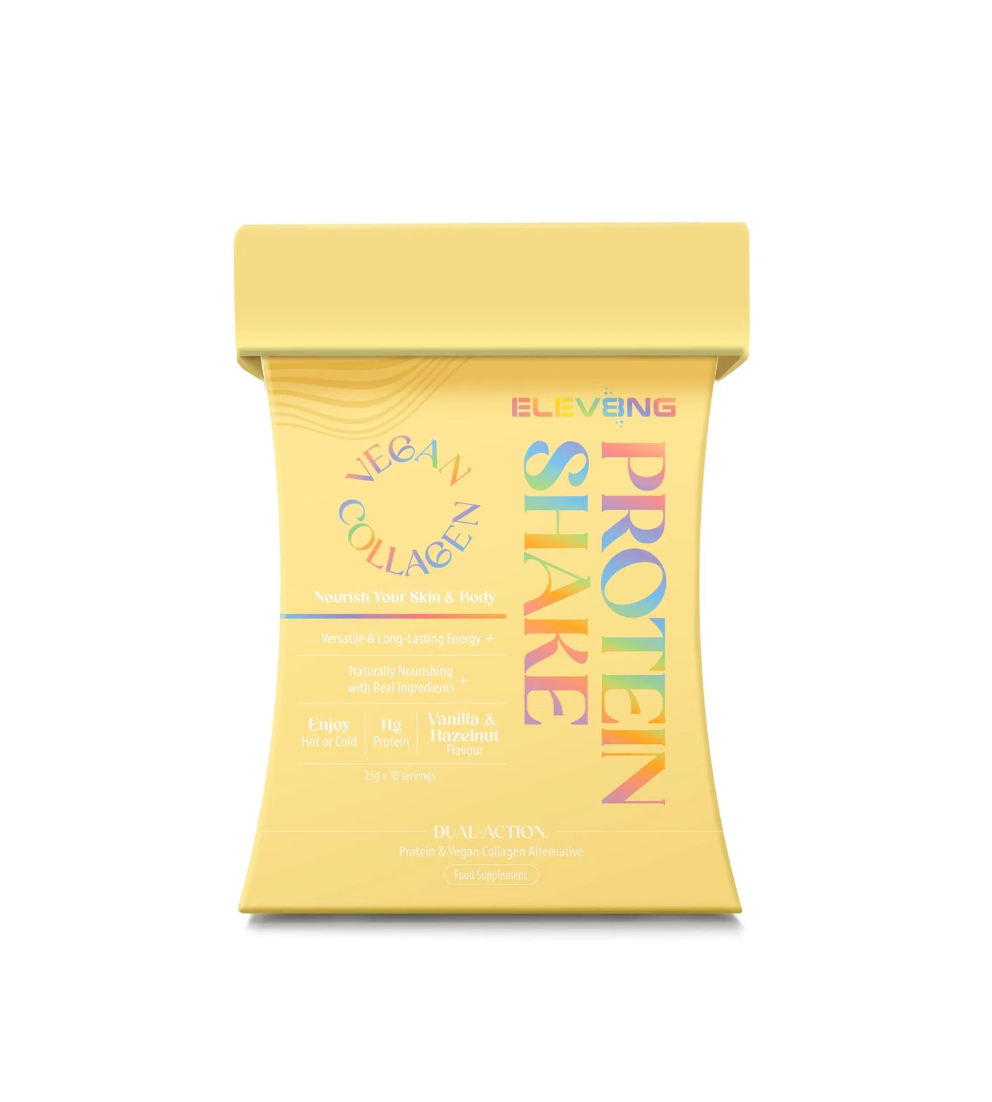 Elev8ng Vegan Collagen Protein Shake - Vanilla / Hazelnut Goldman Labs