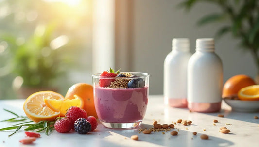 Can you recommend a plant based collagen supplement that would integrate well with vitamin C?
