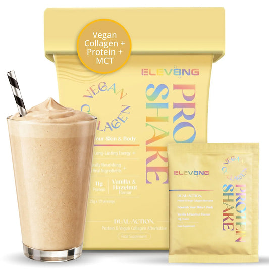 Elev8ng Vegan Collagen Protein Shake - Vanilla / Hazelnut Goldman Labs