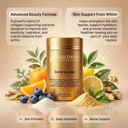 Optimcell® Skin Glow – Best Collagen Supplements For Skin  – 30 Caps Goldman Labs